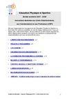 Instructions pour l'EPS - Académie de Montpellier - 2007/2008