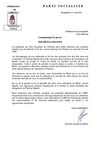 Communiqué de Robert Navarro, premier secrétaire de la Fédétaion socialiste de l'Hérault 