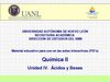 U IV ACIDOS Y BASES SEMESTRE 2