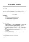 Déclaration à la Préfecture de VALPEM