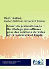 FAGE - Contribution sur l'insertion professionnelle
