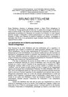Grands penseurs en éducation- Bruno Bettelheim