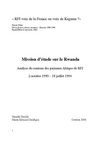 Mission d'étude sur le Rwanda - Analyse du contenu des journaux Afrique de RFI - 2 oct 1990 - 18 juillet 1994