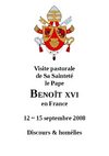 Benoît XVI - France 2008 - Discours & Homélies