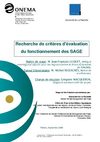 Criteres d evaluation des SAGE