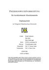 Präzisionswuchtvorrichtung für hochdrehende Maschinenteile