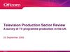TV production in uk (Ofcom 2004)