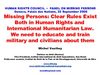 Presentation by Professor Veuthey at the Human Rights Council on Missing Persons
