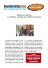 Lourdes : Conférence de presse de José Marthe, conseiller général de Lourdes-Ouest