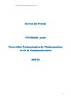 Revue de presse - Février 2008