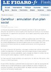 Carrefour: annulation d'un plan social (Le Figaro)
