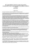 De l’applicabilité du droit international humanitaire