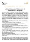 epigenetique nouvelle theorie biologie moleculaire 