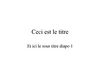Titre sur le WEB