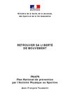 Rapport Préparatoire de la Commission Prévention, Sport et Santé