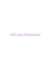 Odes aux paresseuses