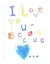 I love my daddy because...