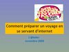 Préparer son voyage avec Internet