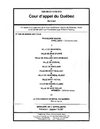 Mémoire d'appel: volume 1 Nadon c. Ville de Montréal et al.