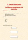 5ème - La société médiévale - Je vérifie mes connaissances et je m'entraine - I-II-III-IV