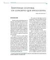 Identidad cultural, un concepto que evoluciona