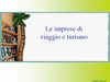 Le imprese di viaggio e turismo