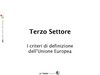 Definizione di Terzo Settore