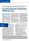 La circulaire du 30 janvier 2009 m'a tué