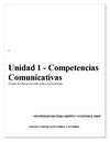 UNIDAD 1 COMPETENCIAS COMUNICATIVAS