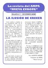 Revista AMPA Nueva Europa nº 1 Diciembre 2008
