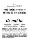 Esclavage : café littéraire - 2nde 12