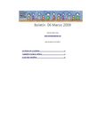 Boletín 06 Marzo 2009