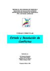 ESTADO Y RESOLUCION DE CONFLICTO