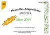 Nouvelles acquisitions ADULTE Mars 2009