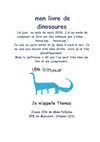 Le livre de dinosaures, par Thomas de Crissier, collège de Marcolet,CIN.