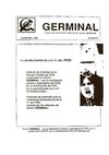 Germinal, nº 0, noviembre 1988