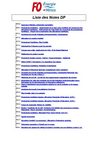 Liste des Notes DP par numérotation