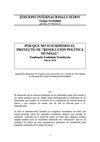 Porque no suscribimos el proyecto de "Resolución política mundial", 1979