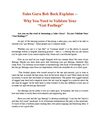 Sales Guru Bob Beck Explains -- Why You Need to Validate Your “Gut Feelings”