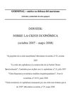 Sobre la crisis económica octubre 2007 - mayo 2008