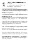 Circular nº 1 de 2009 del Círculo Cultural Aparisi y Guijarro