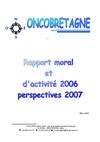 Oncobretagne : Rapport d'activité 2006