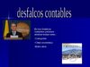 DESFALCOS CONTABLES