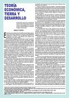 Teoría económica, tierra y desarrollo