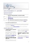 Oncobretagne : lettre d'information avril 2009