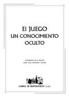 EL JUEGO UN CONOCIMIENTO OCULTO — INEF Cadernos de Bastiagueiro nº 11