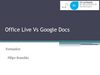 Office Live in VS Google Docs