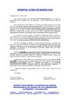 HOSPITAL CLINIC de Barcelona - situación actual (abr.'09)