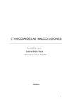 ETIOLOGIA DE LAS MALOCLUSIONES