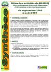 Bilan des activités du R2AIOSJ de septembre 2006